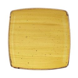 Piatto Quadro 26.8x26.8 cm Stonecast Mustard...