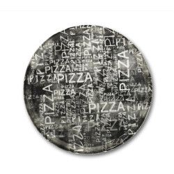 Piatto Pizza 31 cm Napoli Black & White Z70...